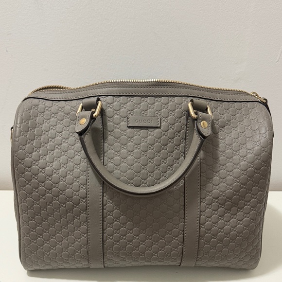 Gucci Handbags - GUCCISSIMA GRAY BOWLER BAG